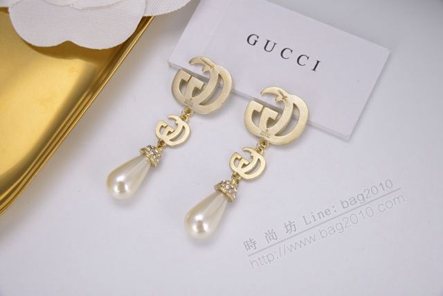 GUCCi飾品 古馳純銀針耳環 Gucci最新限量版耳釘  zgbq1175